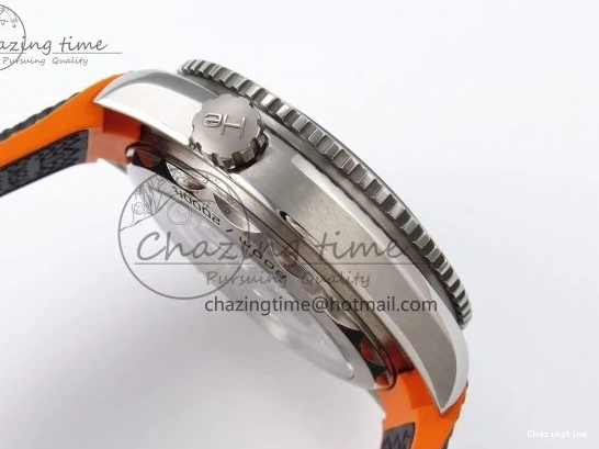 1226 Comfortable Planet Ocean 43.5mm SS VSF 1:1 Best Edition Black Orange Bezel Gray Dial on Nylon Strap A8900 Super Clone V 7730